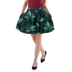 Foliage A-line Pocket Skirt by HermanTelo