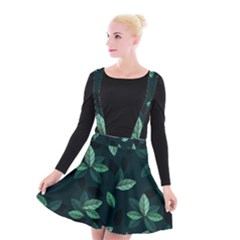 Foliage Suspender Skater Skirt by HermanTelo