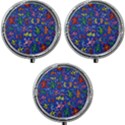 Grateful Dead Dancing Bears Pattern Mini Round Pill Box (Pack of 3) View1