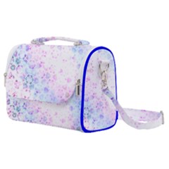 Digital Art Artwork Abstract Pink Purple Satchel Shoulder Bag by Dutashop