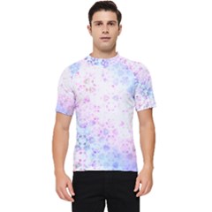 Digital Art Artwork Abstract Pink Purple Men s Short Sleeve Rash Guard by Dutashop