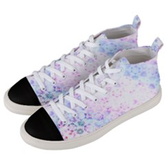 Digital Art Artwork Abstract Pink Purple Men s Mid-top Canvas Sneakers by Dutashop