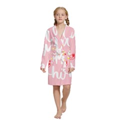 Watch Me Whip  Kids  Long Sleeve Velvet Lounge Robe by ConteMonfrey