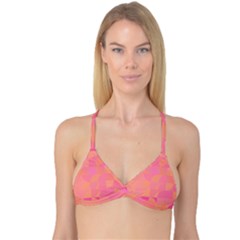 Geometric Pink Ocean  Reversible Tri Bikini Top by ConteMonfrey