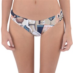 Sculpture Statue Angel Artwork Reversible Hipster Bikini Bottoms by Salmanaz77