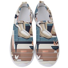 Sculpture Statue Angel Artwork Men s Slip On Sneakers by Salmanaz77