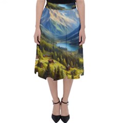 Forest Landscape Nature Trees Classic Midi Skirt by Salmanaz77