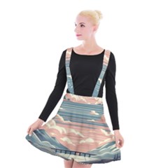 Artwork Painting Sculpture Nature Suspender Skater Skirt by Salmanaz77
