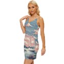 Artwork Painting Sculpture Nature Wrap Tie Front Dress View2
