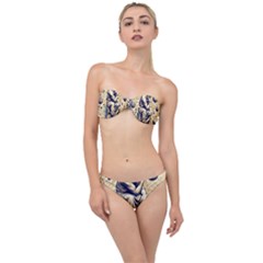 Thinker Sculpture Design Geometric Classic Bandeau Bikini Set by Salmanaz77