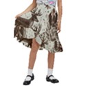 Artwork Graffiti Painting Creative Kids  Ruffle Flared Wrap Midi Skirt View1