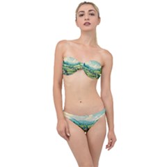 Countryside Meadow Rural Bloom Classic Bandeau Bikini Set by Salmanaz77