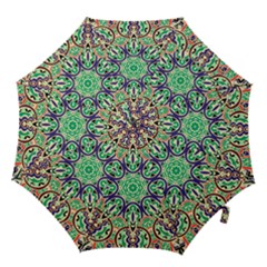 Cold Colors Mandala   Hook Handle Umbrellas (small) by ConteMonfrey
