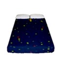 Christmas Sky Happy Fitted Sheet (Full/ Double Size) View1
