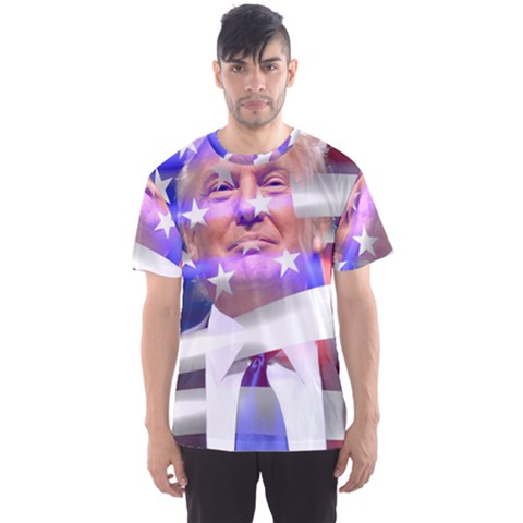 Donald Trump Flag Men s Sport Mesh T-shirt by vintagetrump