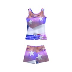 Donald Trump Flag Kids  Boyleg Swimsuit by vintagetrump