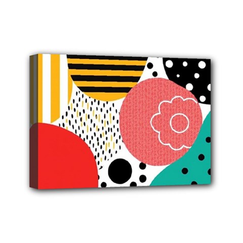 Geometric Design 07 Mini Canvas 7  X 5  (stretched) by myclothy