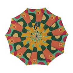 Geometric Design 08 Automatic Folding Umbrella With Case (large) by myclothy