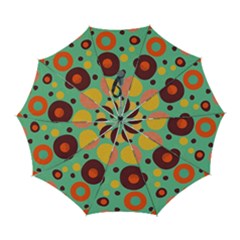 Geometric Design 11 Automatic Folding Umbrella With Case (large) by myclothy