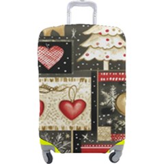 Christmas Reindeer Luggage Cover (large) by Posterlux