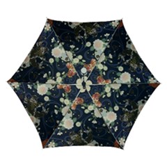 Japanese Wave Koi Illustration Pattern Automatic Folding Umbrella With Case (small) by Ndabl3x