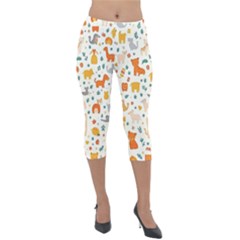 Pet Animal 04 Lightweight Velour Capri Leggings  by myclothy