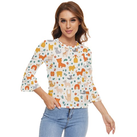 Pet Animal 04 Bell Sleeve Top by myclothy