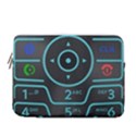 Retro Mobile Device Output Device 13  Vertical Laptop Sleeve Case With Pocket View1