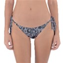 Be true be yourself typographic print pattern Reversible Bikini Bottoms View1