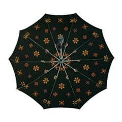 Minimalist Pattern With Simple Lines,flower And Shapes, Creating A Clean And Modern Automatic Folding Umbrella With Case (large) by myclothy
