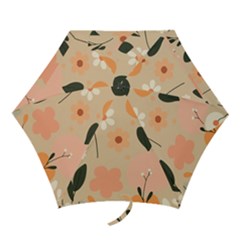 Minimalist Pattern With Simple Lines,flower And Shapes, Creating A Clean And Modern Mini Folding Umbrellas by myclothy