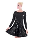 Cosmic Black Space Star Suspender Skater Skirt View1