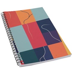  Minimalist Pattern With Simple Lines And Shapes, Creating A Clean And Modern Aesthe 5 5  X 8 5  Notebook by myclothy