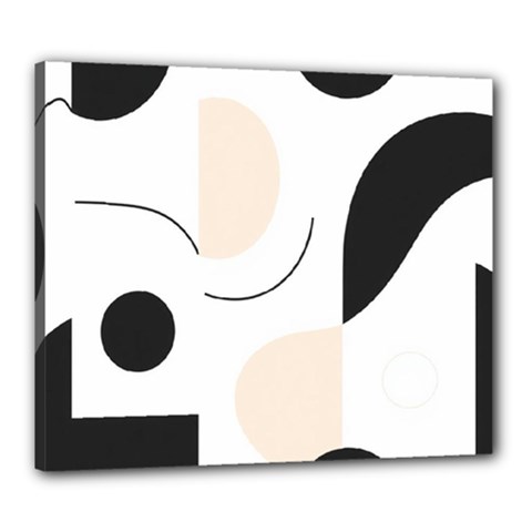 A Minimalist Pattern With Simple Lines And Shapes, Creating A Clean And Modern Aesthetic 05 Canvas 24  X 20  (stretched) by myclothy