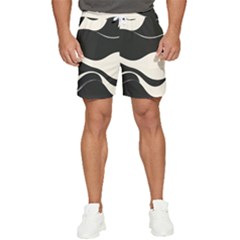 A Minimalist Pattern With Simple Lines And Shapes, Creating A Clean And Modern Aesthetic 06 Men s Runner Shorts by myclothy