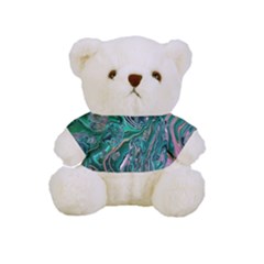 Malachite  Full Print Cuddly Teddy Bear by kaleidomarblingart
