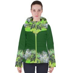 Verdelimon Women s Hooded Puffer Jacket by gussiart