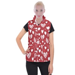 Valentine Women s Button Up Vest by pollyparadiseartshop