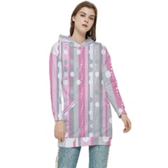 Candy Women s Long Oversized Pullover Hoodie by pollyparadiseartshop