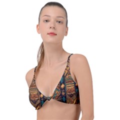 Tribal Chic Knot Up Bikini Top by pollyparadiseartshop