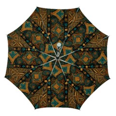 Tribal Chic Automatic Folding Umbrella With Case (medium) by pollyparadiseartshop