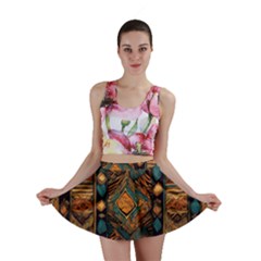 Tribal Chic Mini Skirt by pollyparadiseartshop
