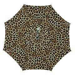 Leopard Automatic Folding Umbrella With Case (medium) by pollyparadiseartshop