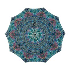 Blend I Eraser 4-1 Repeats I Automatic Folding Umbrella With Case (large) by kaleidomarblingart