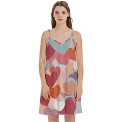 Valentines Day Hearts Romance Love Mini Camis Dress With Pockets by Posterlux