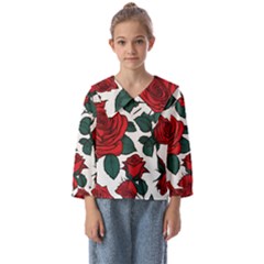Roses Kids  Sailor Shirt by pollyparadiseartshop