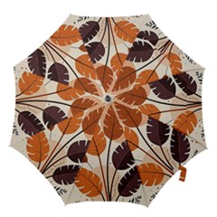 Leaves Boho Monster Nature Hook Handle Umbrellas (small) by Salmanaz77