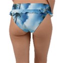 Delicate Watercolor Painting Surreal Oasis Scene With Intense Dramatic Lighting Frill Bikini Bottoms View2