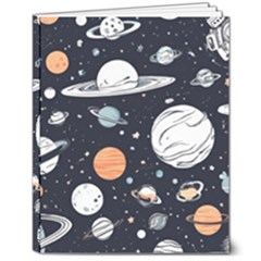 Space Galaxy Universe Stars Sky 8  X 10  Hardcover Notebook by Paksenen