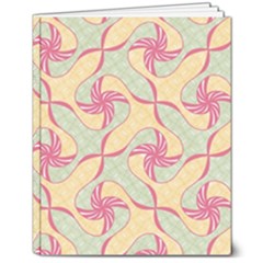 Abstract Pattern Design Scrapbooking 8  X 10  Softcover Notebook by Paksenen